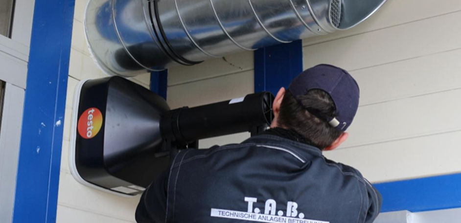 kundendiensttechniker Kundendiensttechniker Teesto TAB Messung